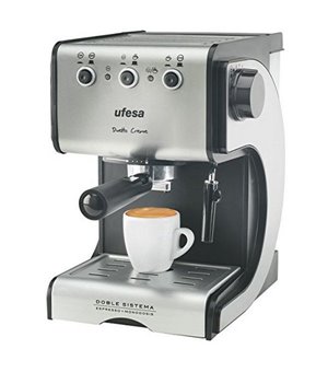 Manuelle Express-Kaffeemaschine UFESA CE7141 1,5 L 15 bar 1050W Schwarz Silberfarben Rostfreier Stahl