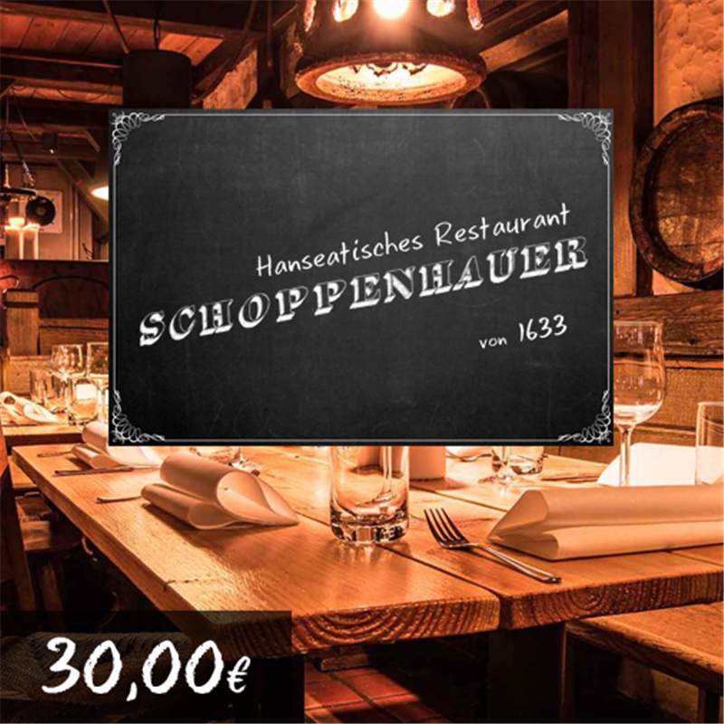 30€ Restaurant Schoppenhauer Gutschein für 27€