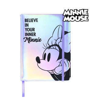 Notizbuch mit Lesezeichen Minnie Mouse A5 Lila