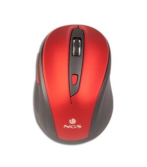 Schnurlose Mouse NGS EVOMUTERED Plug and play Rot