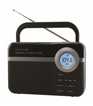 Tragbares Radio BRIGMTON BT 251 N Schwarz