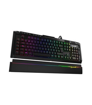 Gaming Tastatur Newskill Aura Blue RGB LED Schwarz